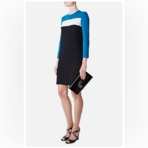 Like New 🍾 DVF Diane Von Furstenberg AINA Stretch Colorblock Knit Dress Sz S